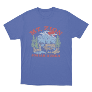 Mt. Zion Mountain Bison Unisex T Shirt Blue